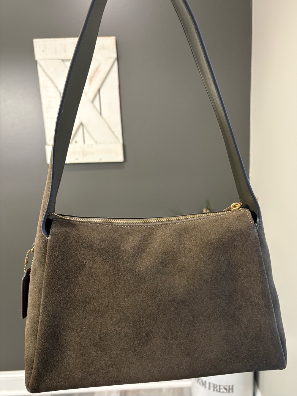 Coach Lola Bag in Olive Suede – New with Tags - Picture 7 of 12